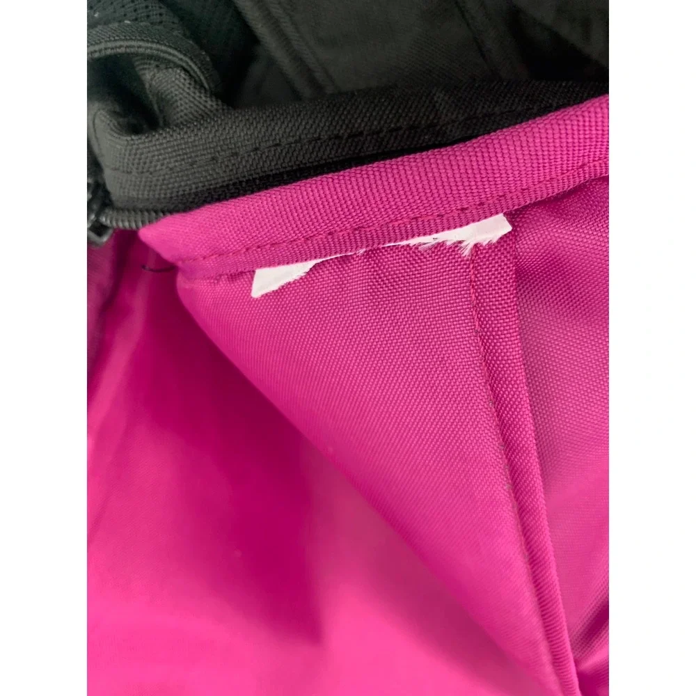 New Balance Backpack Unisex OS Black Magenta Teal Colorblock Sporty Logo